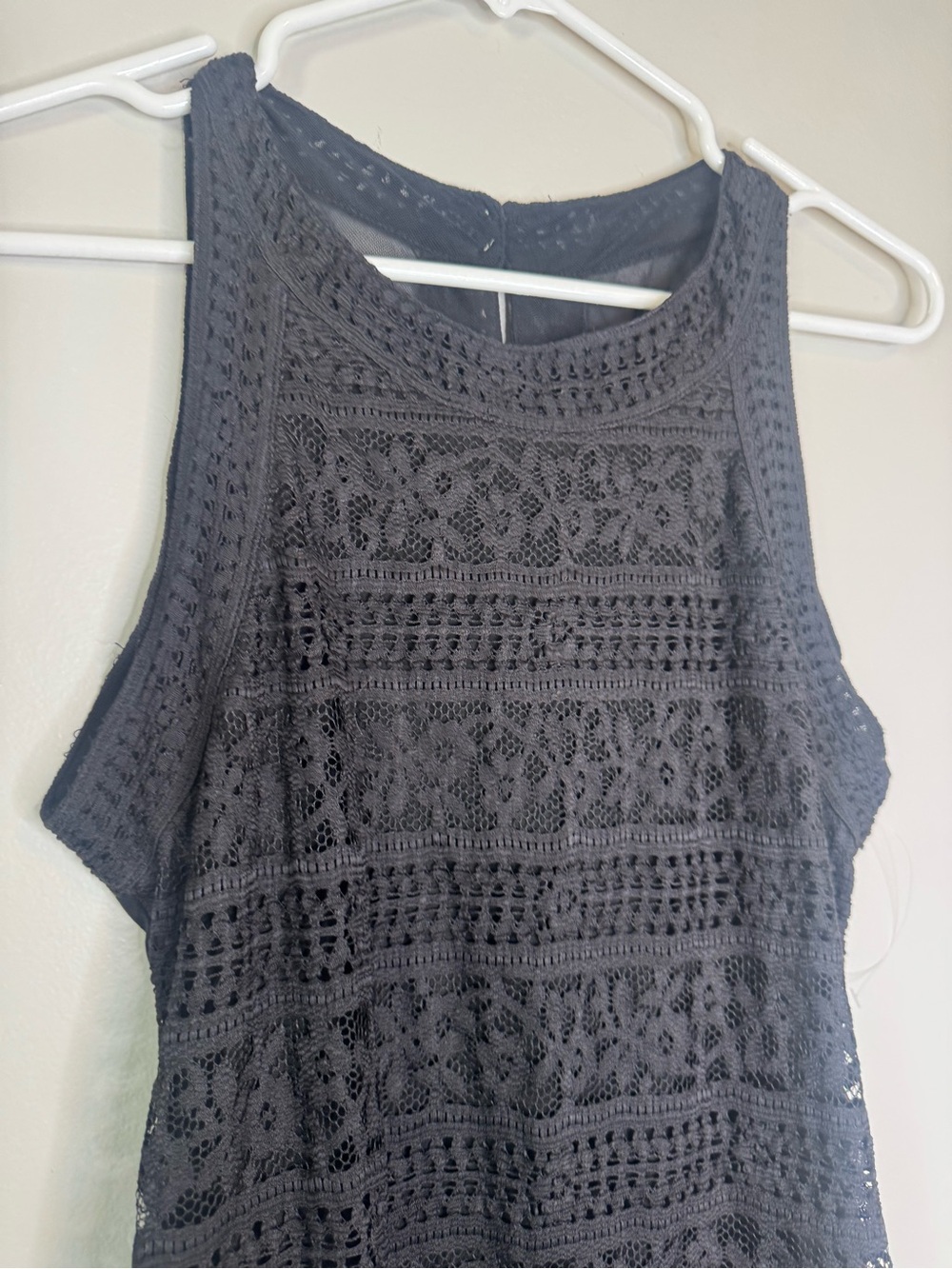 Kimchi Blue Black Crochet Midi Dress - Picture 3 of 5